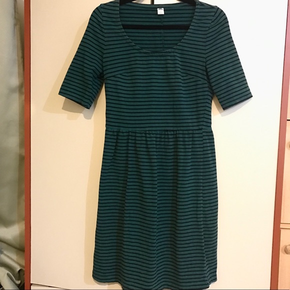 Old Navy Green Striped Dress - Picture 3 of 6